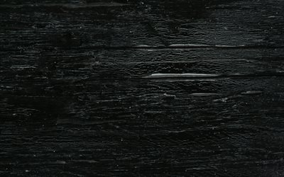 黒木製の質感, 4k, 後背景, マクロ, 木製の質感, 木の背景