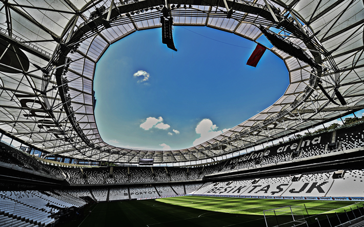Vodafone Parque, Estambul, Turqu&#237;a, dentro de la vista de f&#250;tbol de c&#233;sped, turco estadio de f&#250;tbol, Estadio Besiktas, Vodafone Arena