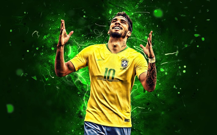Lucas Paqueta, hedefi, Brezilya Milli Takımı, fan sanat, futbol, Lucas Rahat Coelho de Lima, futbolcular, neon ışıkları, futbol yıldızları, soyut sanat, Brezilya futbol takımı