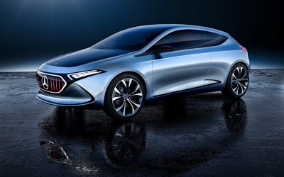 Mercedes-Benz EQA, 2020, front view, cars of the future, concepts, german cars, EQ concept, Mercedes