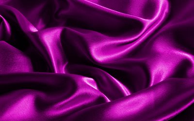 pourpre satin de fond, macro, de soie violet texture ondul&#233;e texture de tissu, la soie, le satin violet, de tissus, de textures, de satin, de soie, de violet texture de tissu, satin violet texture, violet tissu de fond