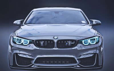 BMW M4, front view, HDR, F82, BMW 4-series, supercars, BMW F82, german cars, BMW
