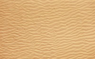 4k, 砂の波状のテクスチャ, 大きい, 砂の波状の背景, 3dテクスチャ, 砂の背景, 砂のテクスチャ, 黄色い砂