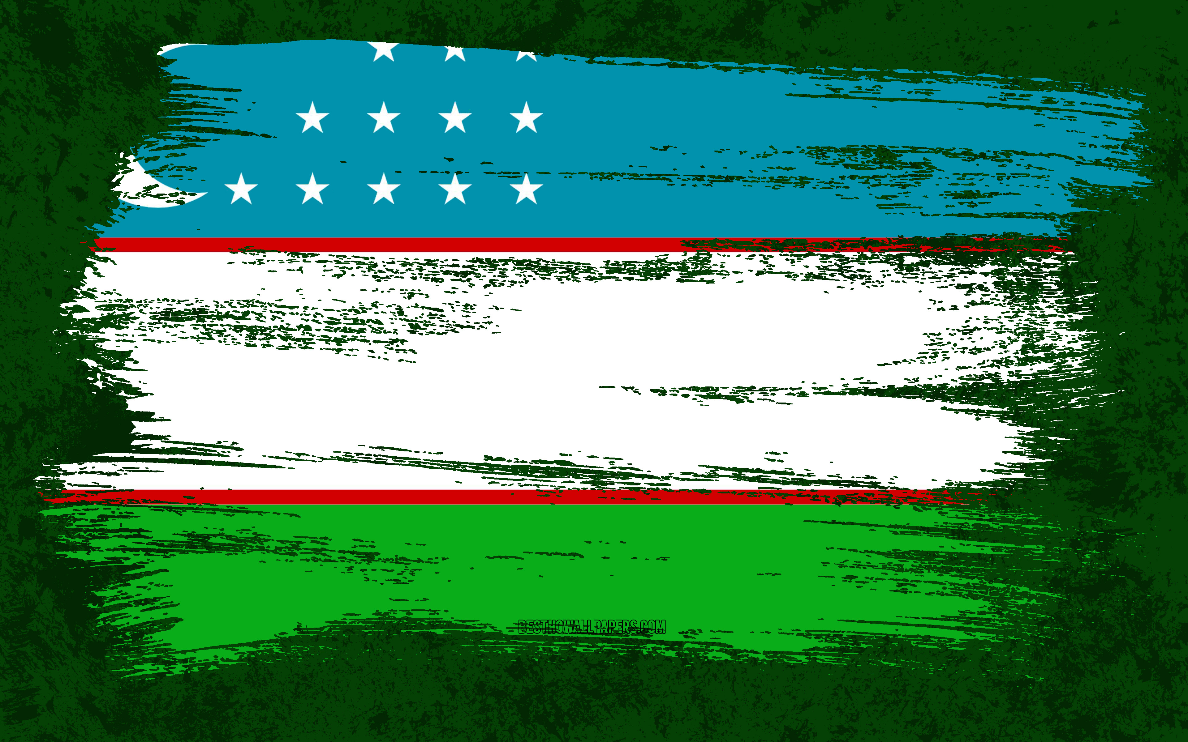 Флаг Узбекистана обои