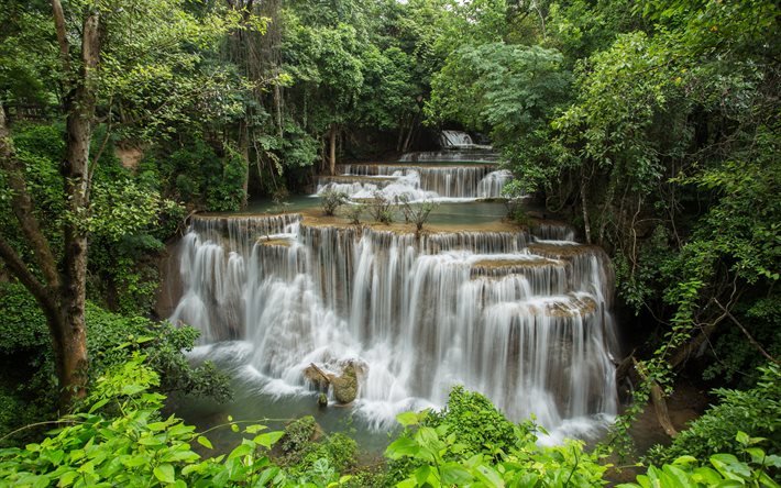 Thaimaa, tropiikissa, vesiputouksia, national park, mets&#228;