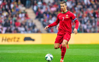 Cristiano Ronaldo, a estrela do futebol, Portugal equipa de futebol nacional, partida, futebol, Portugal