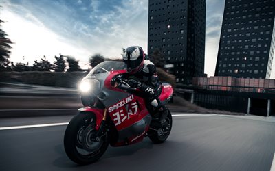 Suzuki GSX-R 1100, 4k, 2019 moto, superbike, strada, Suzuki