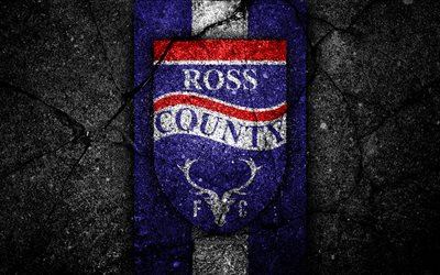 FC Ross County, 4k, tunnus, Skotlannin Valioliigassa, jalkapallo, Skotlanti, Ross County, asfaltti rakenne, Skotlannin Jalkapallon Mestaruuden, Ross County FC