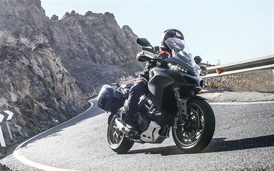 Ducati Multistrada 1260 S Touring, carretera, 2018 motos, moto gp, superbikes, jinete, Ducati