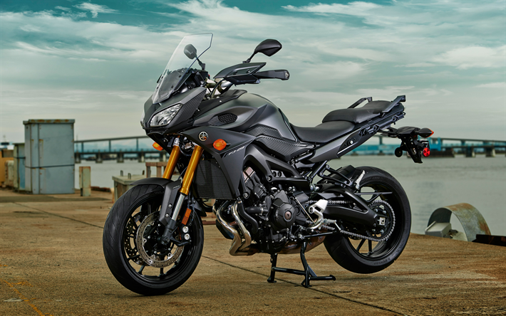Yamaha FJ-09, 4k, superbikes, v&#233;los 2015, HDR, Japonais de motos, Yamaha, 2015 Yamaha FJ-09