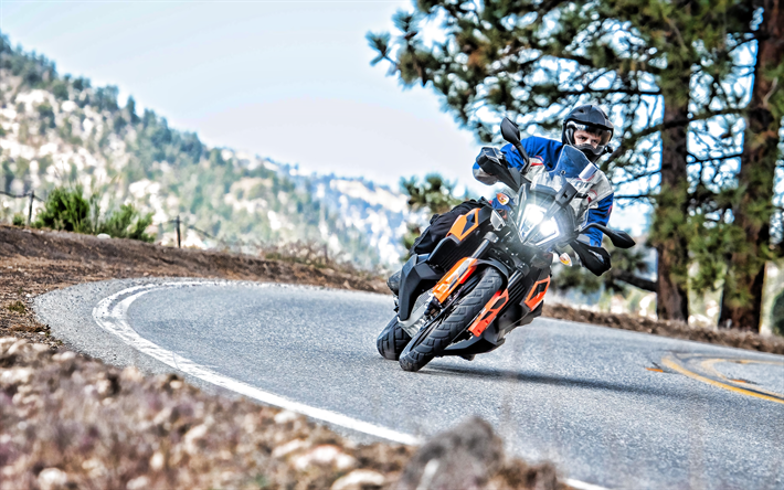 KTM 790 Adventure, 4k, road, 2019 bikes, superbikes, 2019 KTM 790 Adventure, KTM