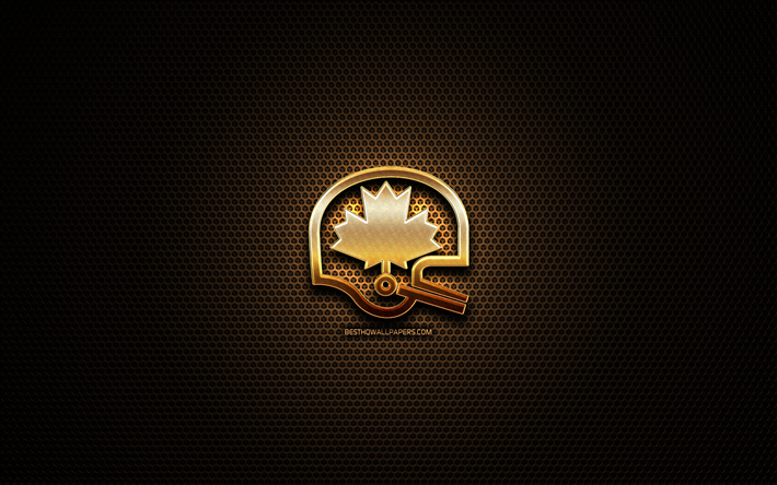 CFL glitter logotipo, ligas de futebol, Canadian Football League, criativo, grelha para plano de fundo, CFL logotipo, marcas, CFL
