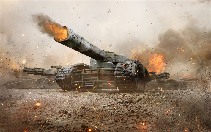 tanks, 4k, poster, 2019-spiele, schlacht, 2019 tanks