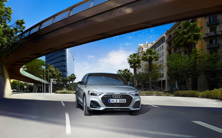 Audi A1, 4k, highway, 2022 cars, motion blur, 2022 Audi A1, german cars, Audi