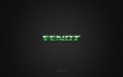 Fendt logo, green shiny logo, Fendt metal emblem, green carbon fiber texture, Fendt, brands, creative art, Fendt emblem