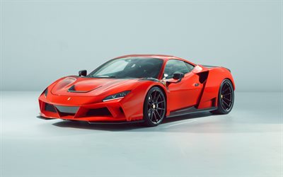 novitec ferrari 812 gts, 正面図, 外観, 赤いスポーツカー, フェラーリ812gts, 赤812gts, イタリアのスーパーカー, フェラーリ