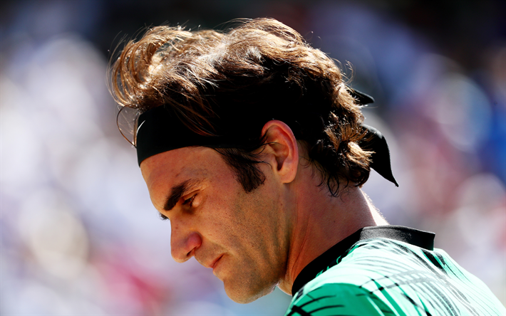 Roger Federer, ATP, pista de Tenis, retrato, estrellas del tenis, de la Asociaci&#243;n de Profesionales del Tenis