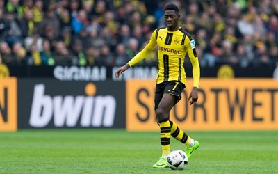 Ousmane Dembele, footballers, Bundesliga, soccer, Borussia Dortmund