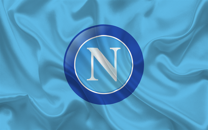 Napoli, N&#225;poles, f&#250;tbol, emblema, Italia, Napoli logotipo, de la Serie a italiana de f&#250;tbol del club