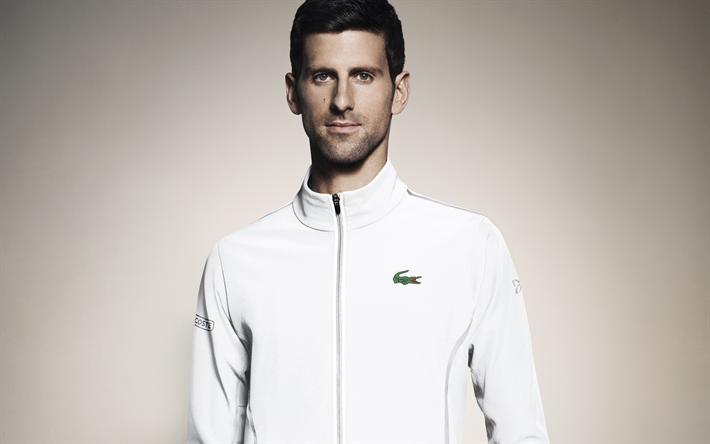 Novak Djokovic, tenista serbio, retrato, deportistas, pista de tenis
