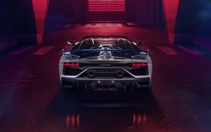 Lamborghini Aventador SVJ Xago Edizione, 2020, esterno, vista posteriore, di lusso, supercar, tuning Aventador, italiana, auto sportive, Lamborghini
