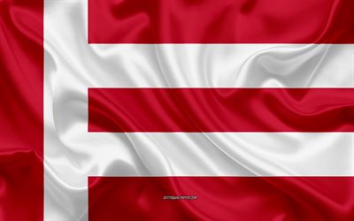 Drapeau d’Eindhoven, 4k, texture de soie, Eindhoven, Pays-Bas, drapeau d’Eindhoven, villes n&#233;erlandaises