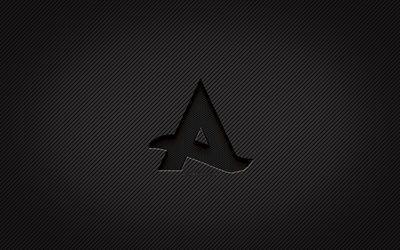 Logotipo de carbono Afrojack, 4k, Nick van de Wall, arte grunge, fundo de carbono, criativo, logotipo preto de Afrojack, DJs holandeses, logotipo de Afrojack, Afrojack