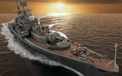 los buques, sarich, cruiser, proyecto 956, destructor, marina