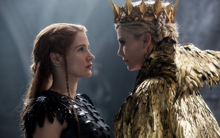 jessica chastain, 2016, ravenna, queen freya, charlize theron, fantasy, drama