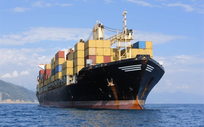 schiff, meer, container, tranport, cargo, cargo schiff, boot