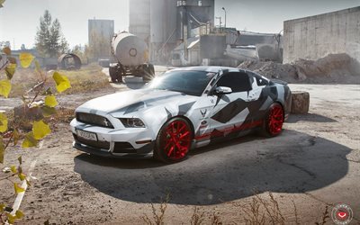 vossen wheels, drives, ford mustang, tuning