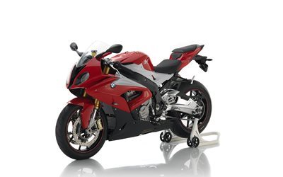 moto, bmw, s1000rr, 2016, superbike, bicicleta roja