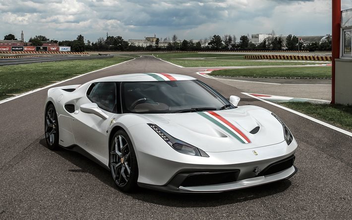 فيراري, speciale, السوبر, 458, الأبيض, 2016