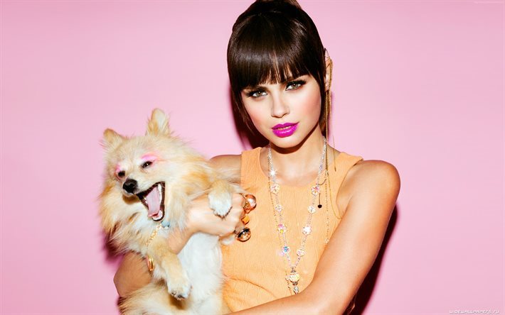 dog, model, ksenia delhi, xenia deli, girl, celebrity