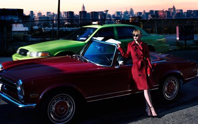 2016, christina ricci, actress, s moda, convertible, red, celebrity