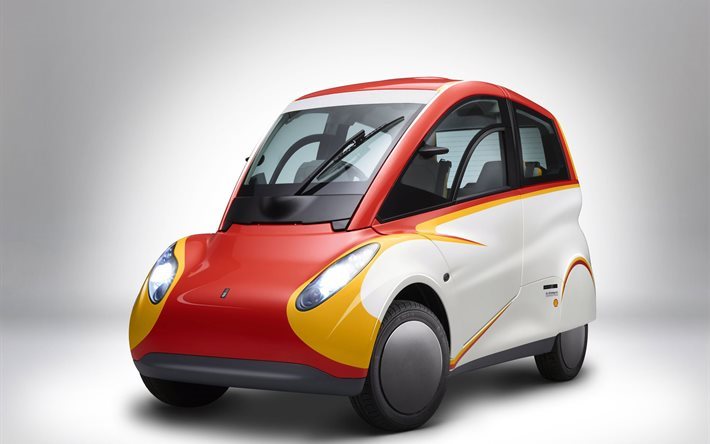 prototype, 2016, concepto, shell, coche, mini