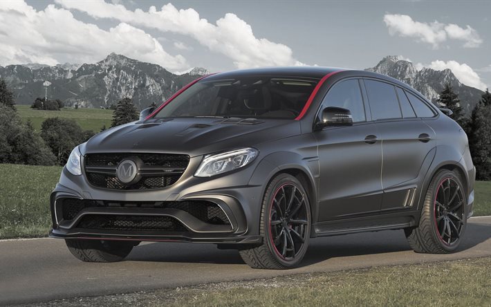 amg, gle 63, noir, mercedes, mansory, tuning, 2016, atelier, coup&#233;