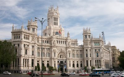 arkitektur, madrid, staden, spanien