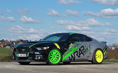 ford mustang, tuning, atelier, 2016, wrapworks, coupe
