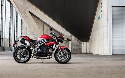 triple s, 2016, motocicleta, velocidad, triunfo, rojo