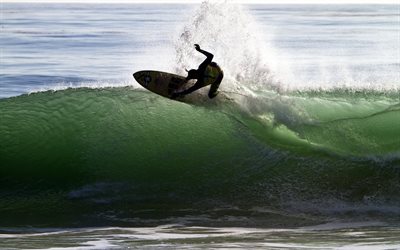 sport, surf, drops, spray, waves, sports, extreme, men, ocean, surfing, wave