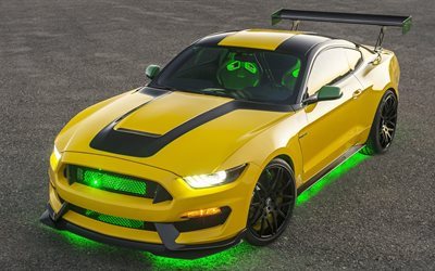 shelby, gt350, 2017, mustang, ole que grita, ford, amarillo