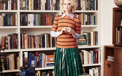 books, blonde, 2015, instyle, actress, mackenzie davis, girl, handbag
