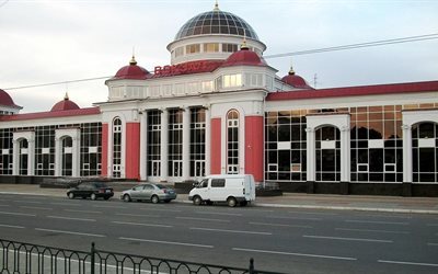 attractions, saransk, train station, architecture, republic of mordovia, russia