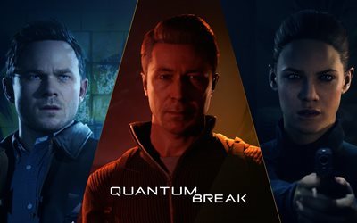 windows, xbox one, 2016, poster, quantum break, game, action, shooter