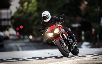 triumph, red, 2016, speed, motorcycle, triple s