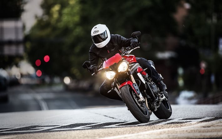 triumph, red, 2016, speed, motorcycle, triple s