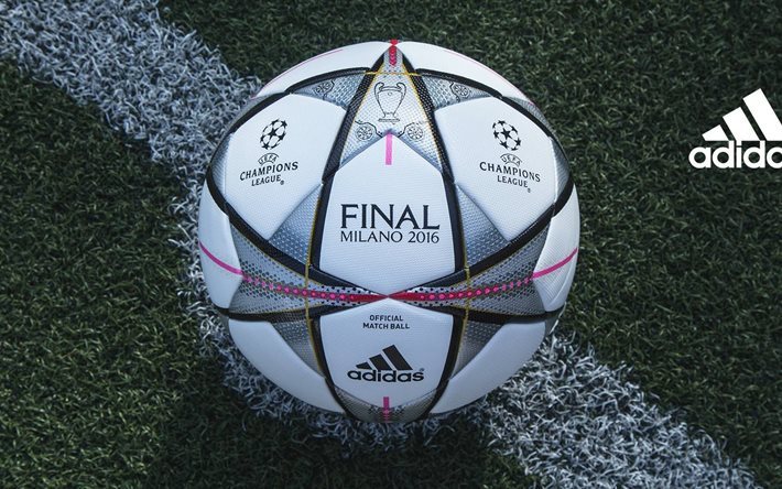 campeonato, 2016, a uefa, adidas, bola, liga dos campe&#245;es, final de bola, futebol