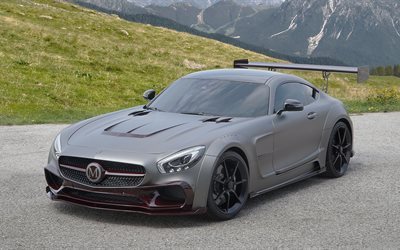 uno, mansory, mercedes-amg, 2016, coupe, negro, tuning