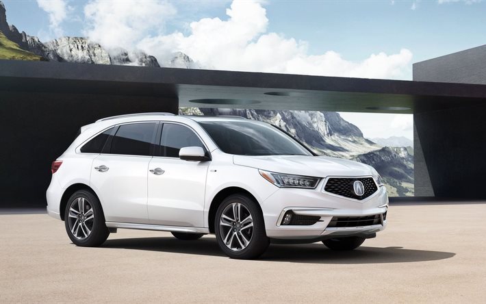 2017, cantiere, acura, bianco, mdx, crossover